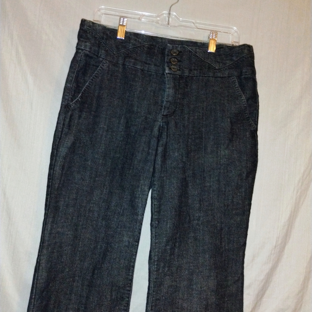 One Song Size 34" Charcoal Women's Wide Leg Jeans